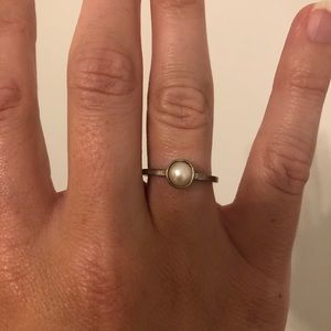 Silpada Sterling Silver and Pearl Ring